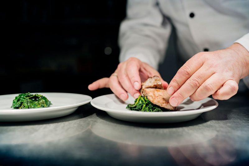 Chef preparing food - The Whippet Inn York